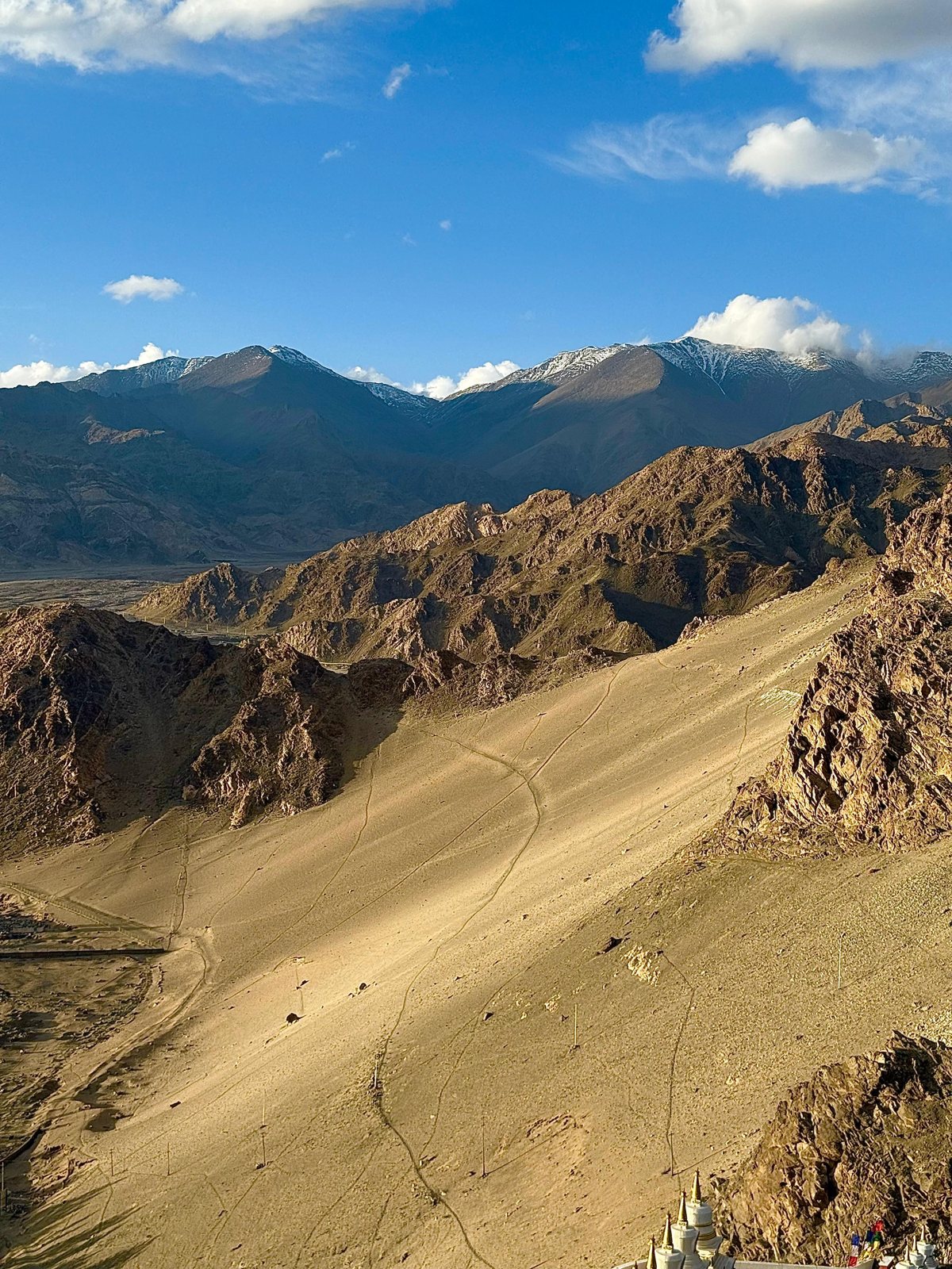 Aerial switchback pass &mdash; White Hawk Expeditions