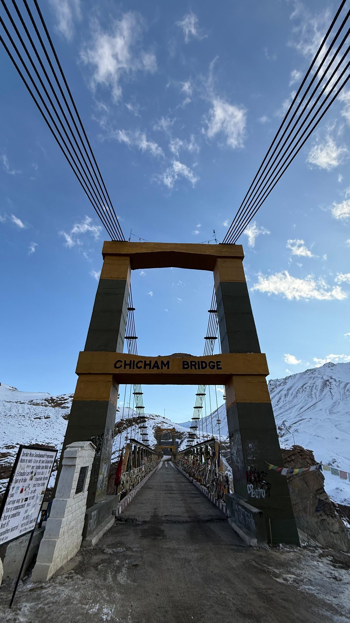 Suspension bridge crossing &mdash; White Hawk Expeditions