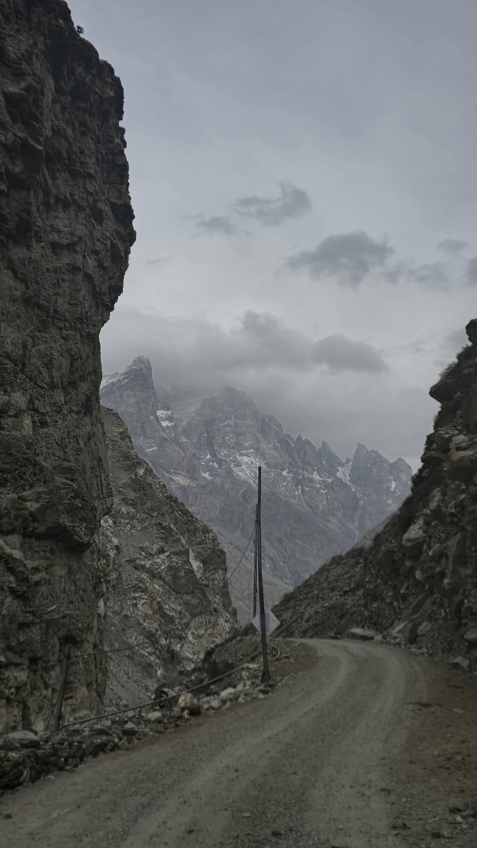Misty mountain road, Spiti Valley