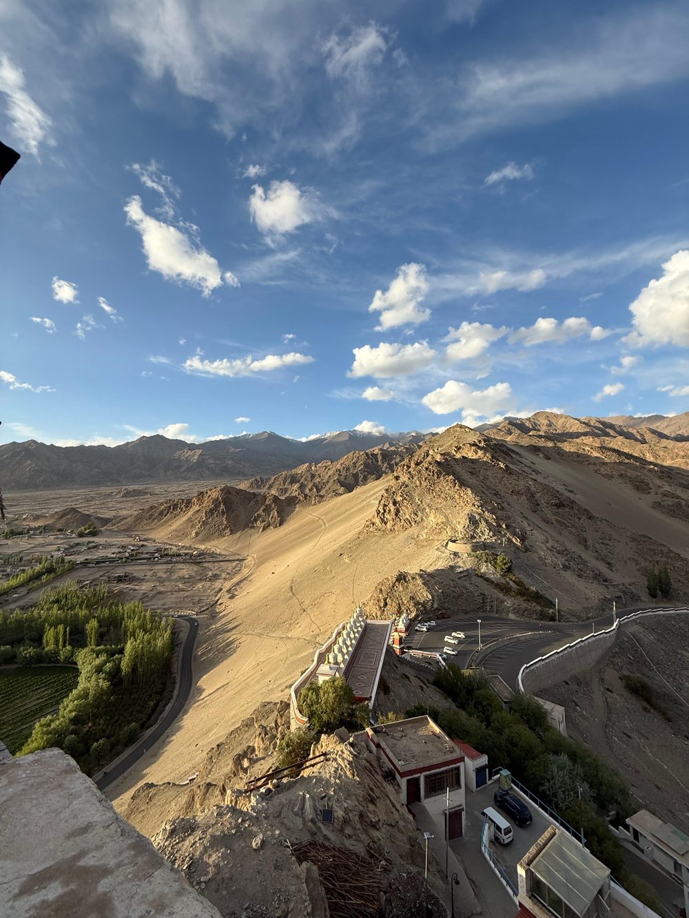 Winding mountain road through Spiti Valley